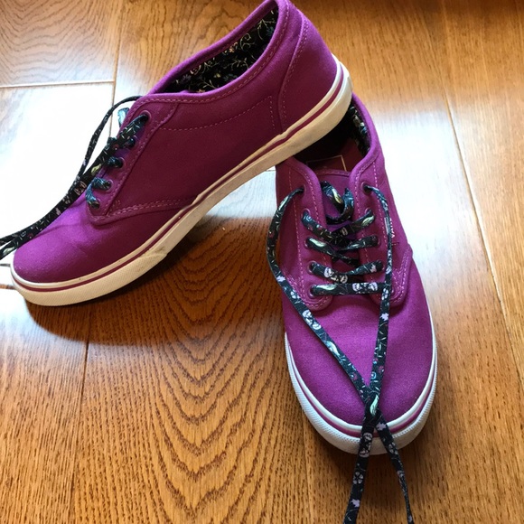 purple vans laces